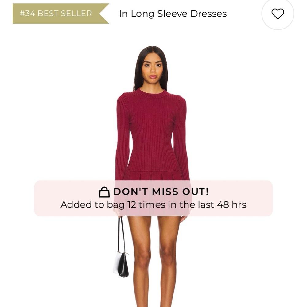NWT Free People Emmy Mini Dress in Aged Red Size XS